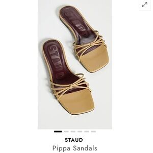 STAUD Pippa Sandals - KHAKI